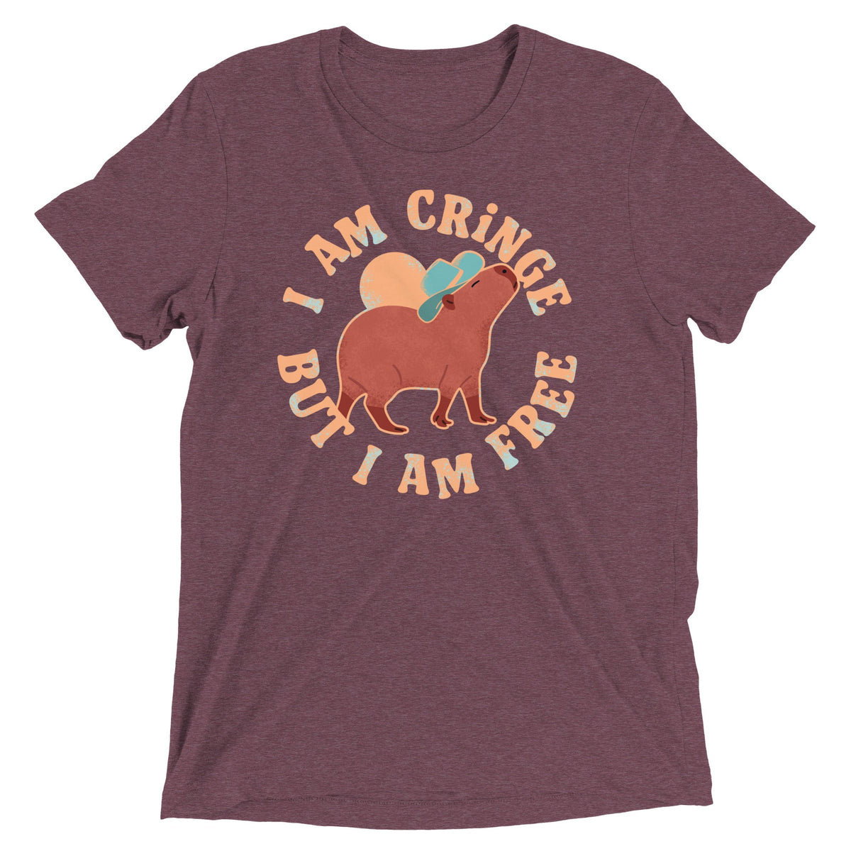 I Am Cringe But I Am Free Men's Tri-Blend Tee product image 4