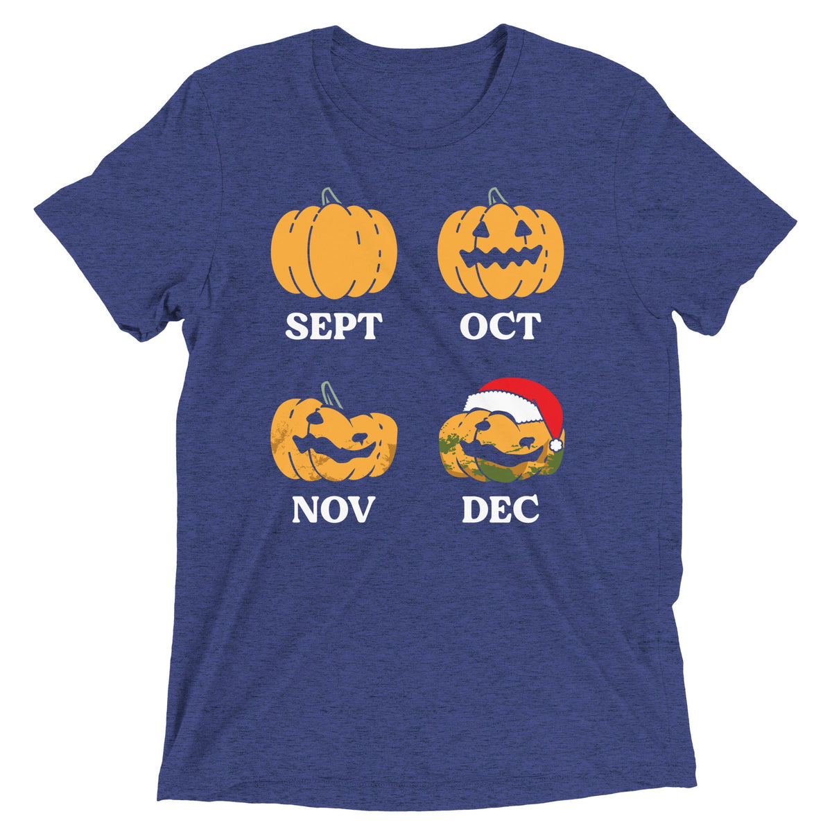 Pumpkin Months Men's Tri-Blend Tee product image 4
