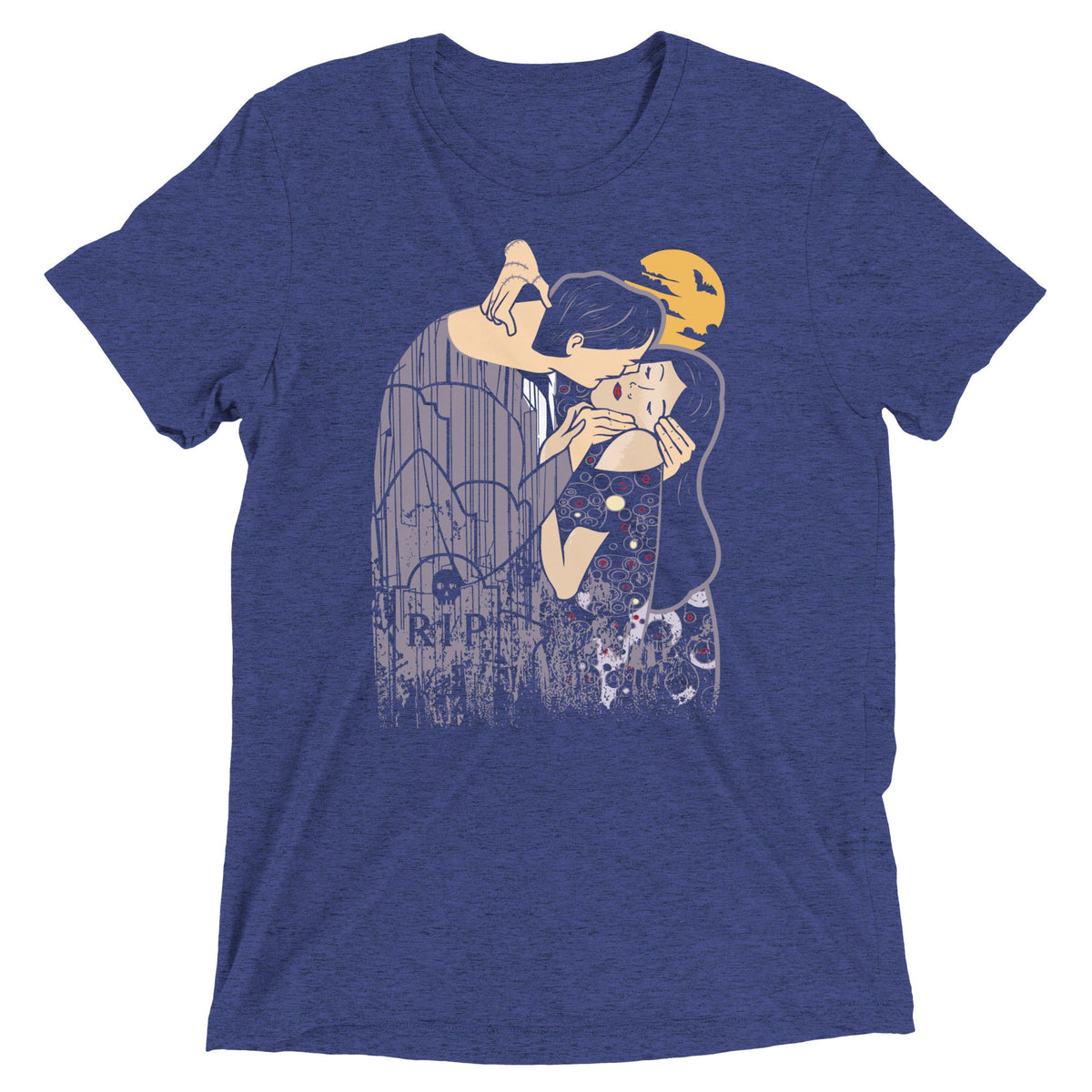 Kooky Spooky Kiss Men's Tri-Blend Tee product image 4