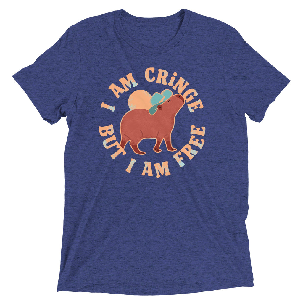 I Am Cringe But I Am Free Men's Tri-Blend Tee product image 1