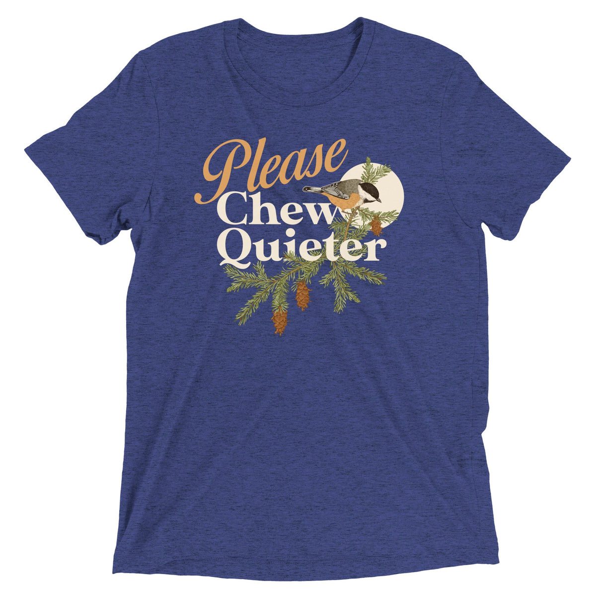 Please Chew Quieter Men's Tri-Blend Tee product image 4