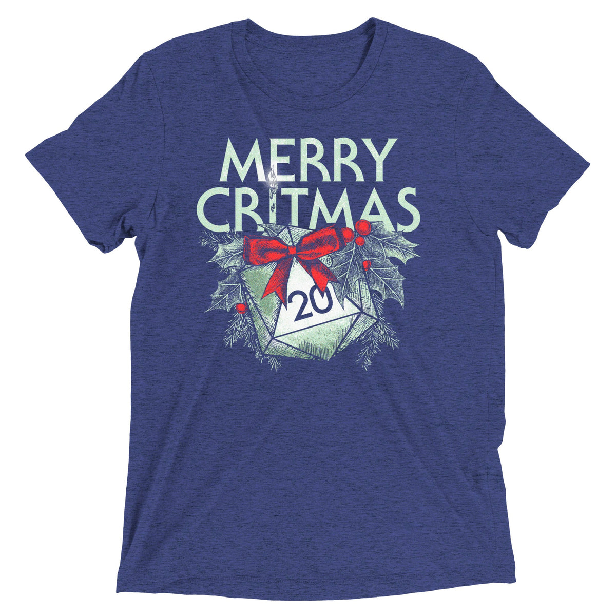 Merry Critmas Men's Tri-Blend Tee product image 4