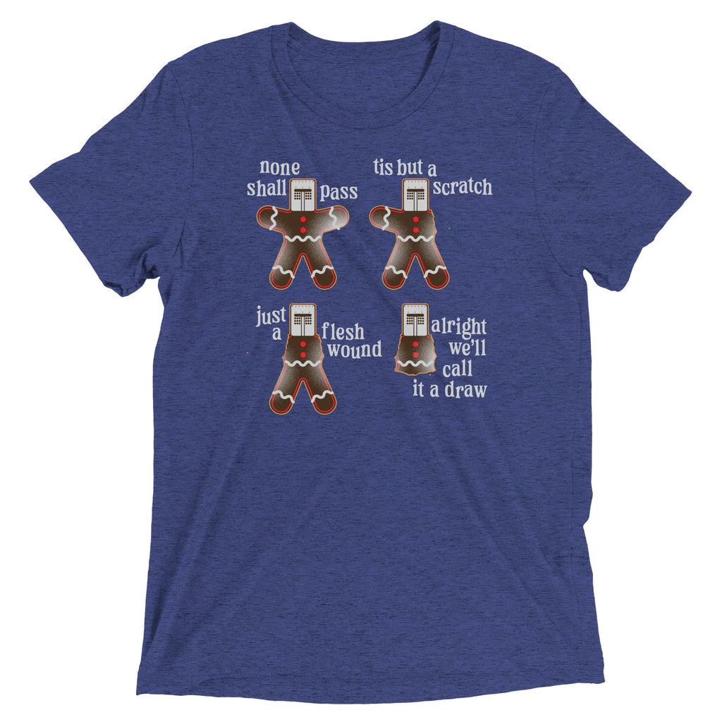 Alright We'll Call It A Draw Gingerbread Men's Tri-Blend Tee product image 2