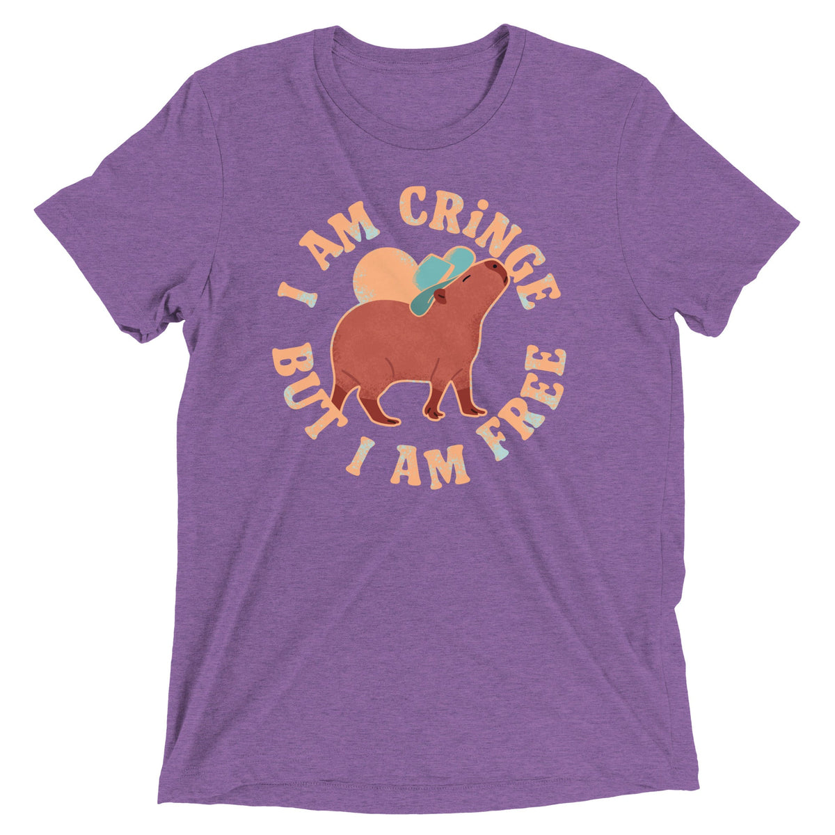 I Am Cringe But I Am Free Men's Tri-Blend Tee product image 5