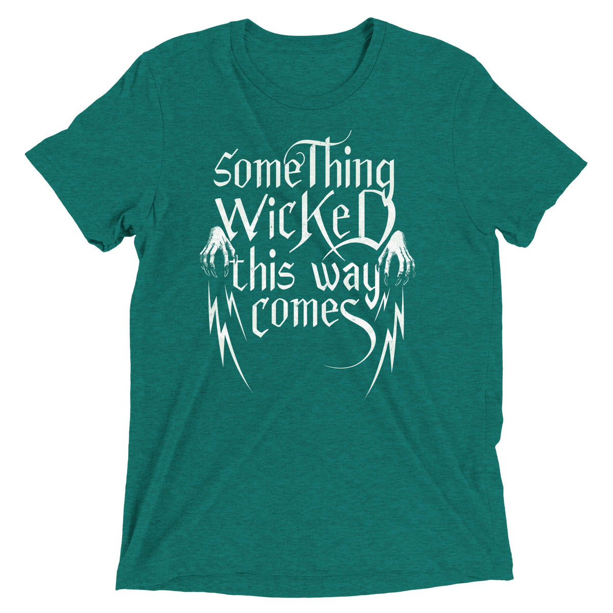 Something Wicked This Way Comes Men's Tri-Blend Tee product image 4