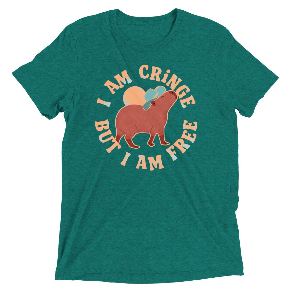 I Am Cringe But I Am Free Men's Tri-Blend Tee product image 3