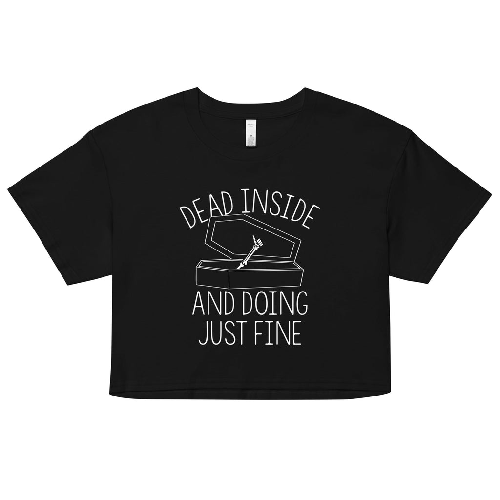Dead Inside And Doing Fine Women's Crop Tee product image 1