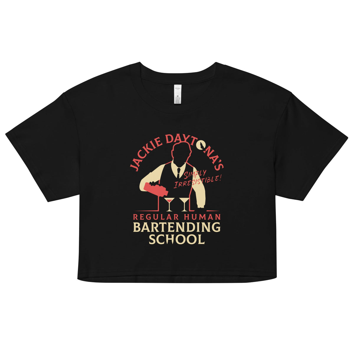 Regular Human Bartending School Women's Crop Tee product image 1