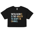 Intelligence is The Ability To Adapt Women's Crop Tee product image 1