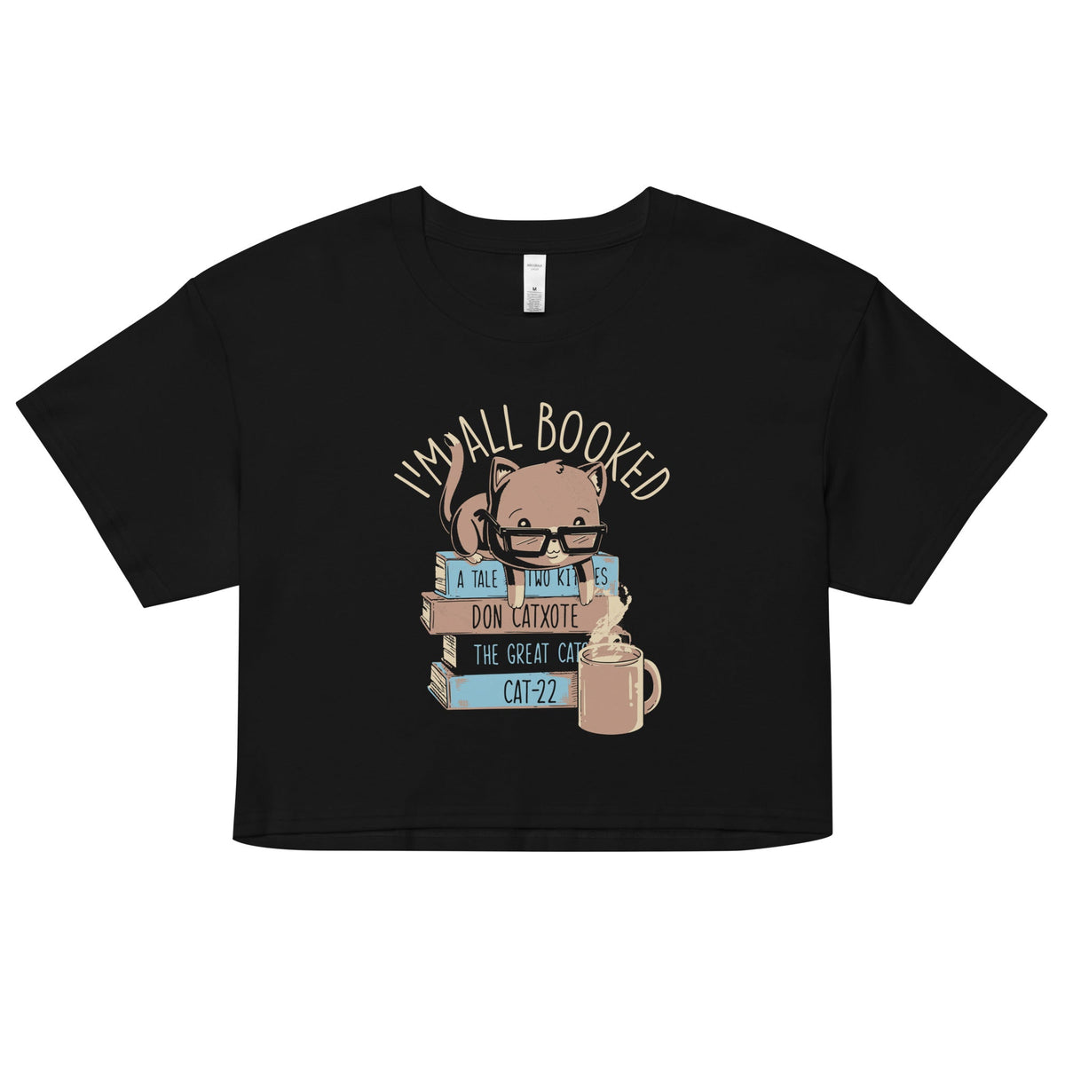 I'm All Booked Women's Crop Tee product image 1
