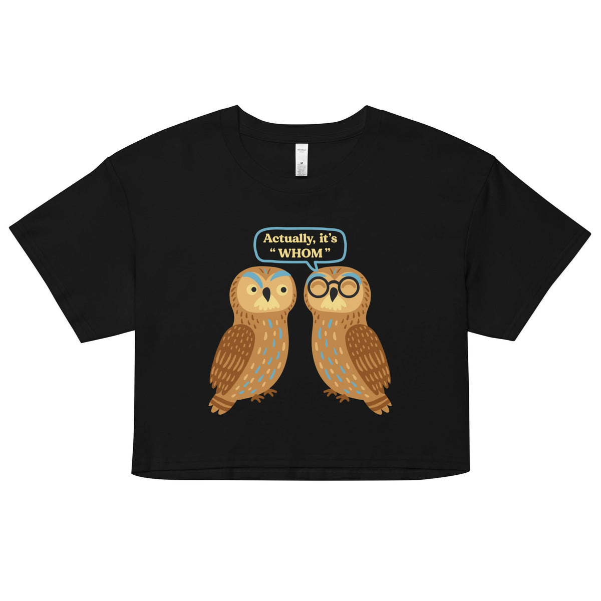 Actually, It's Whom Women's Crop Tee product image 1