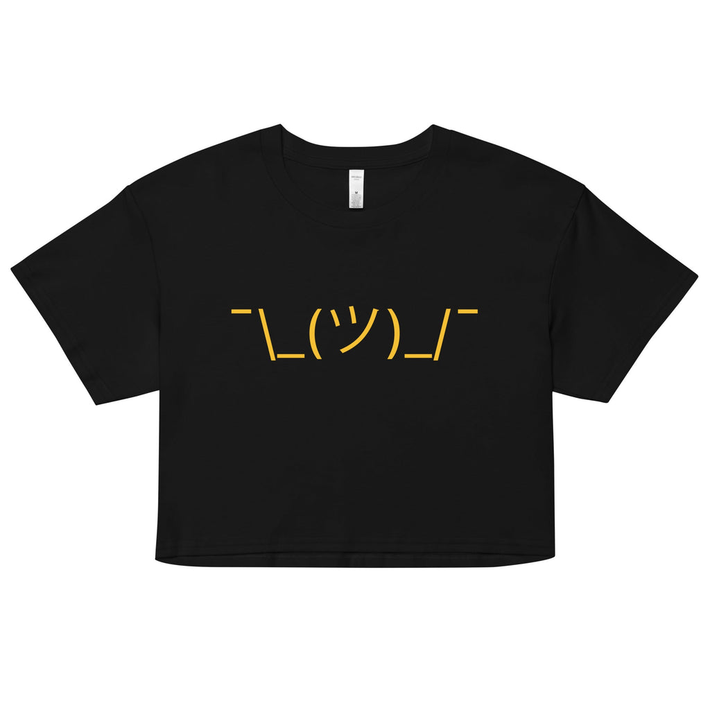 Shrug Emoji Women's Crop Tee product image 1