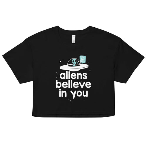 Aliens Believe In You Women's Crop Tee product image 1