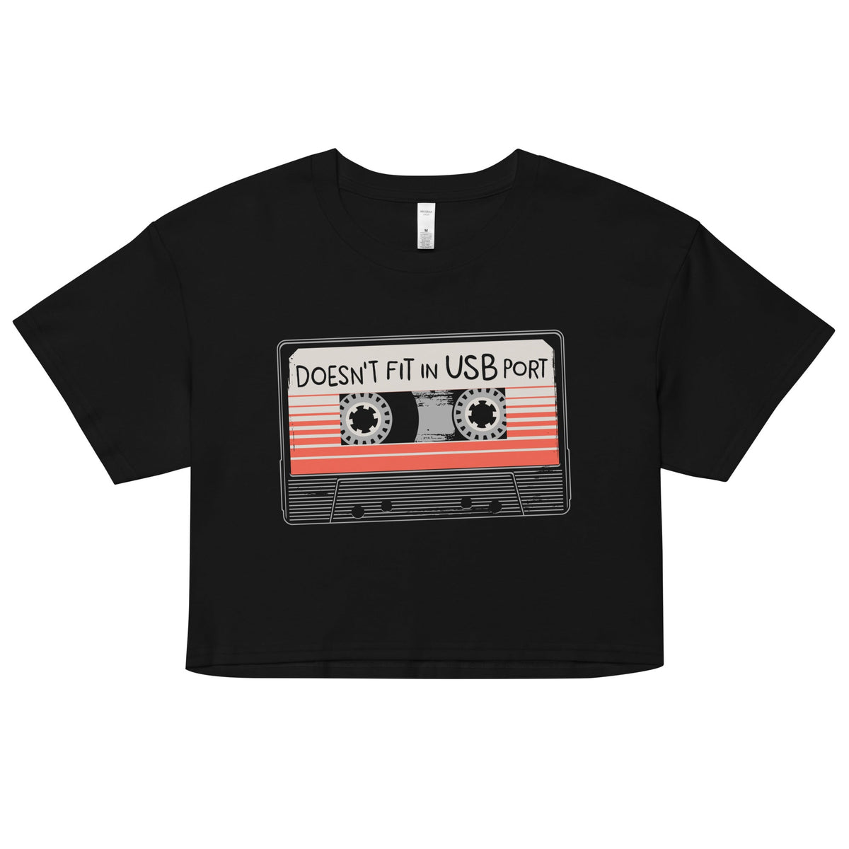Doesn't Fit In USB Port Women's Crop Tee product image 1