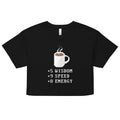 Coffee Plus To Stats Women's Crop Tee product image 1