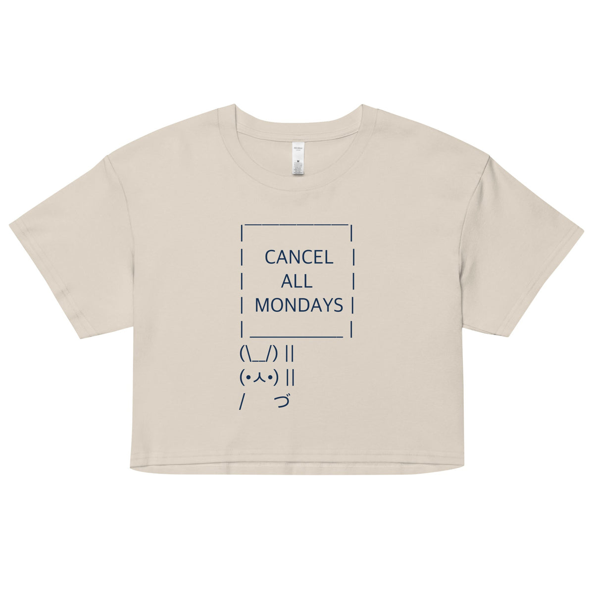 Cancel All Mondays Bunny Women's Crop Tee product image 4