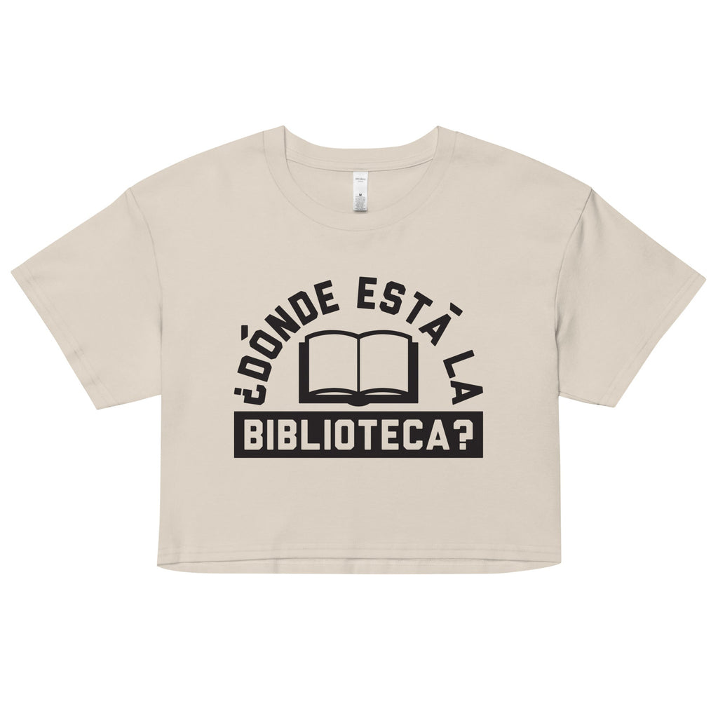 Donde Esta La Biblioteca? Women's Crop Tee product image 5