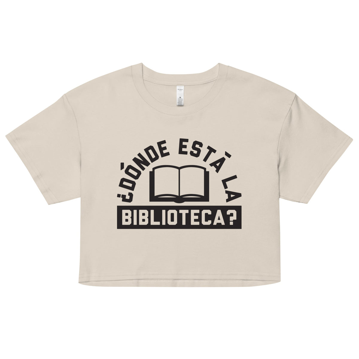 Donde Esta La Biblioteca? Women's Crop Tee product image 5