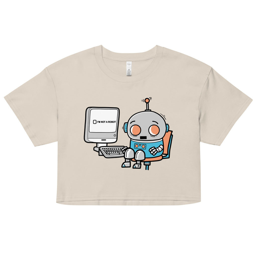 Robot Captcha Women's Crop Tee product image 5