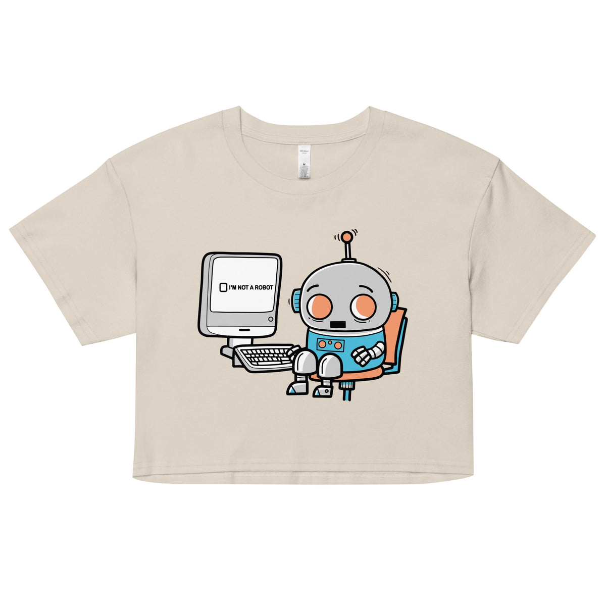 Robot Captcha Women's Crop Tee product image 5