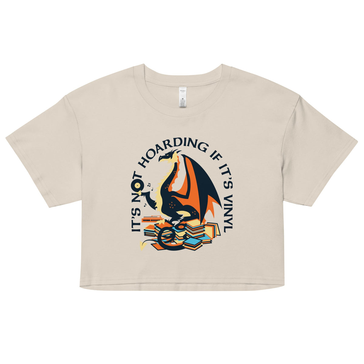 It's Not Hoarding If Vinyl Women's Crop Tee product image 5