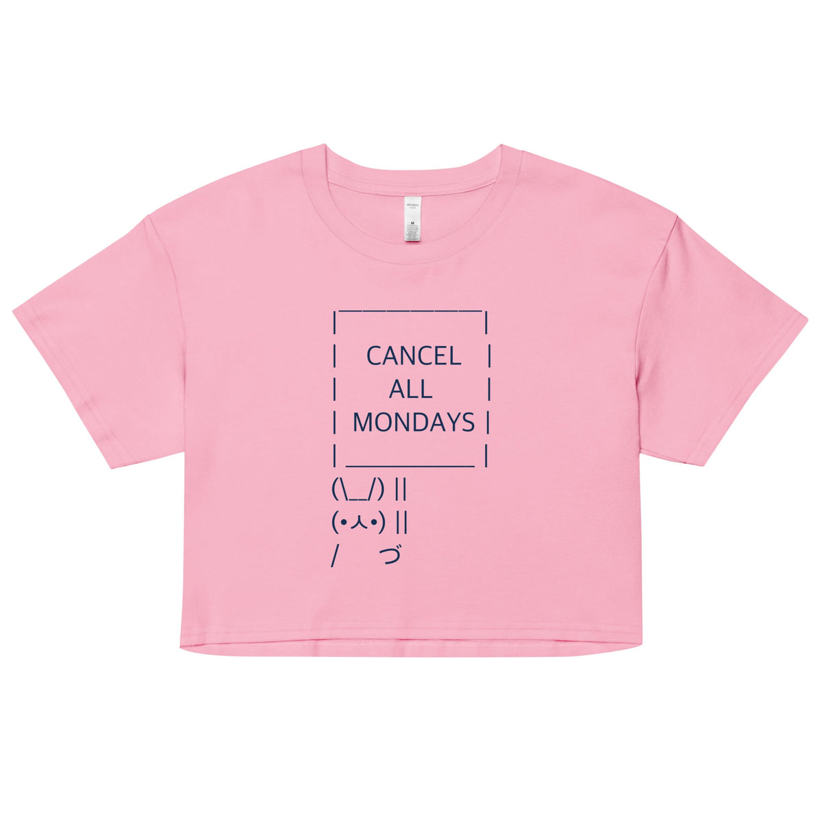 Cancel All Mondays Bunny Women's Crop Tee product image 3