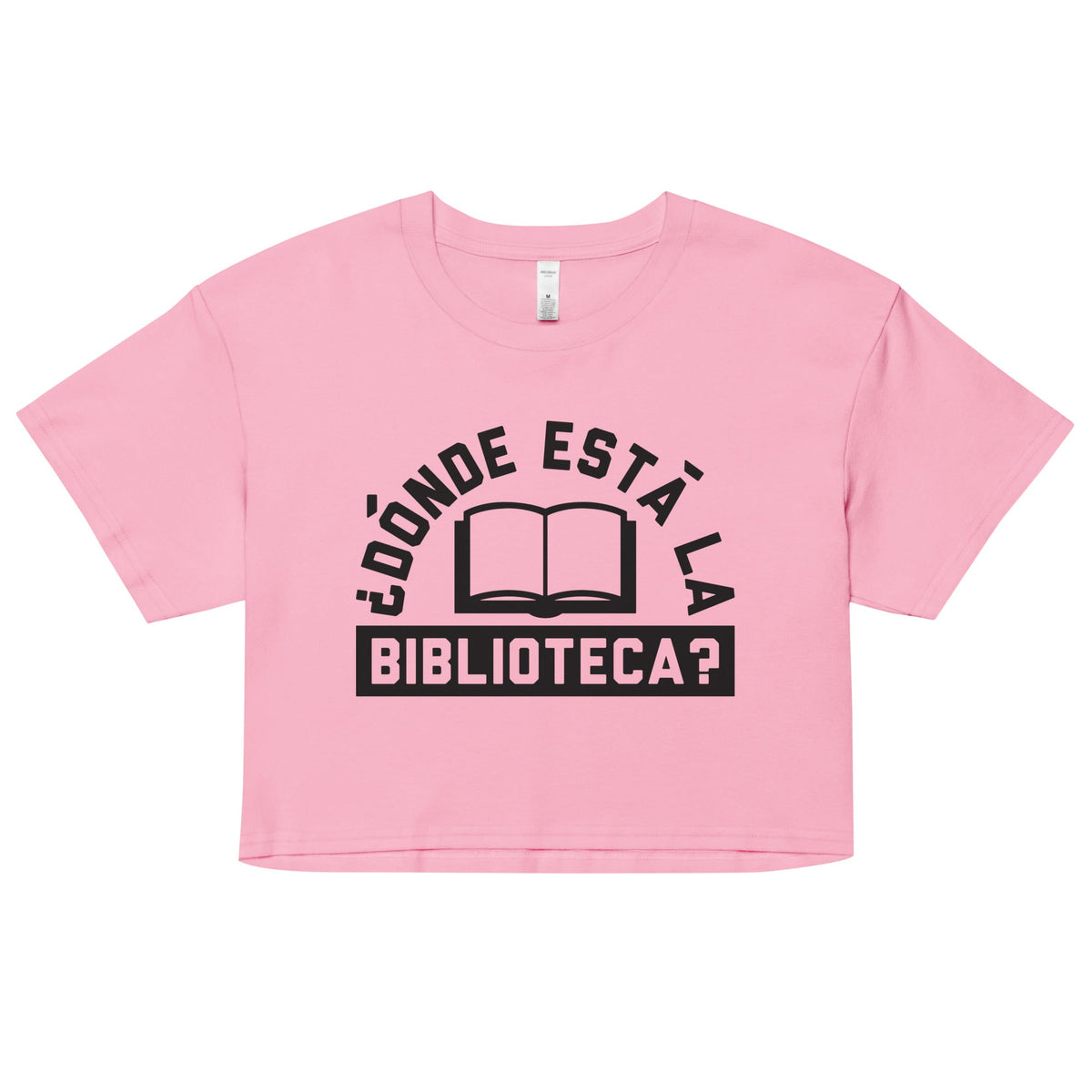 Donde Esta La Biblioteca? Women's Crop Tee product image 3