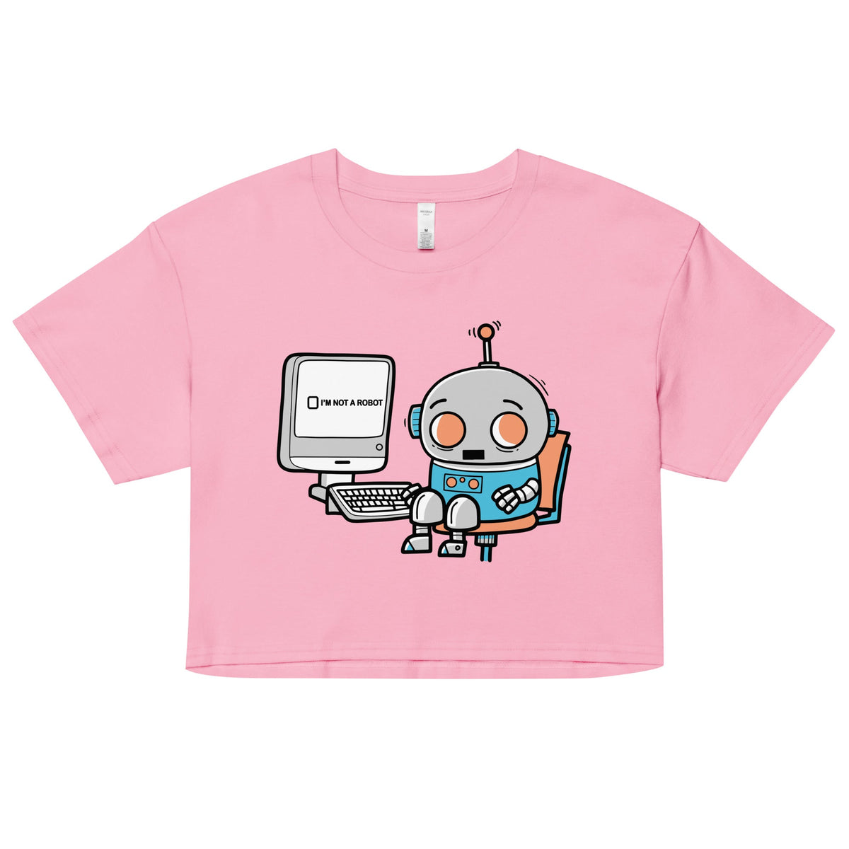 Robot Captcha Women's Crop Tee product image 3