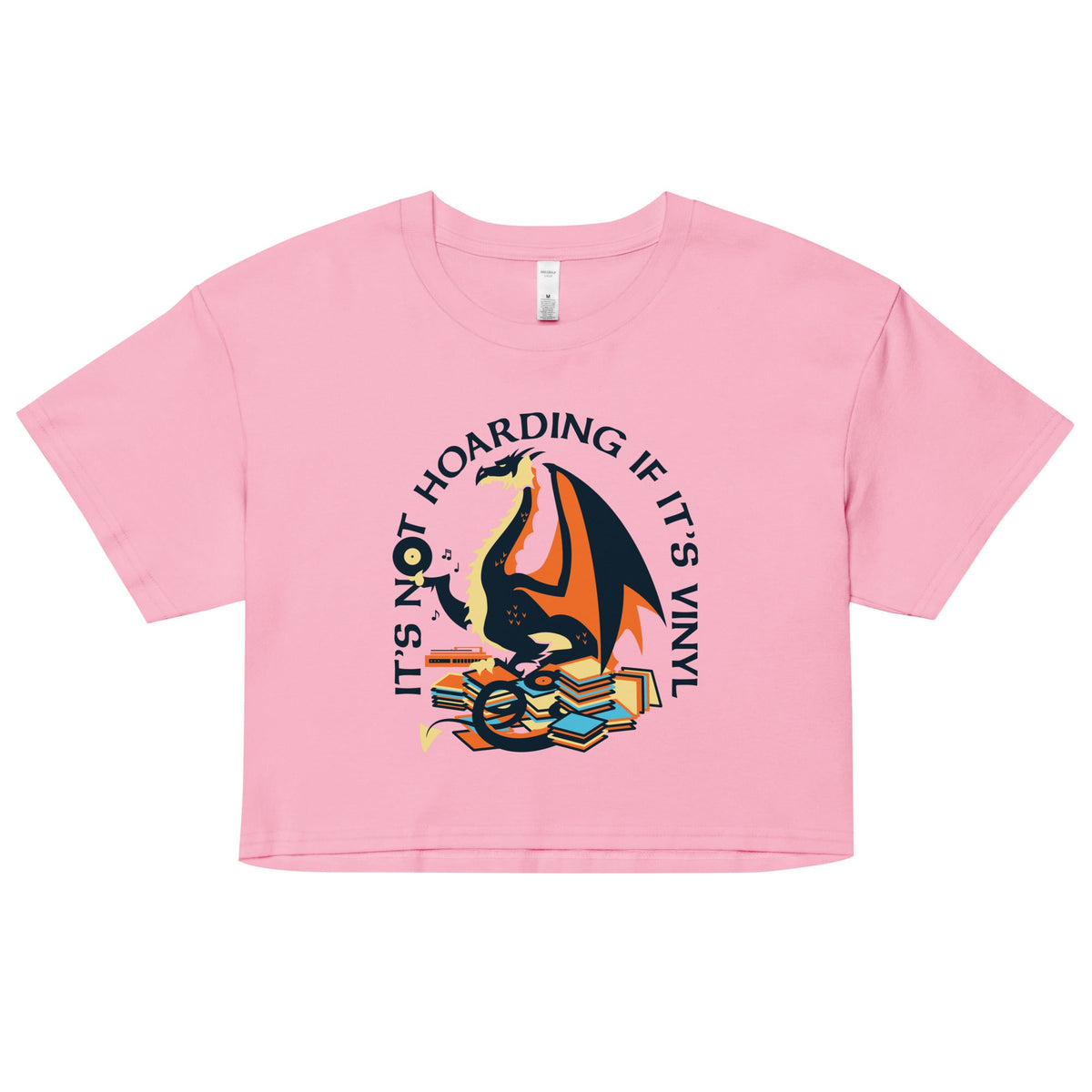 It's Not Hoarding If Vinyl Women's Crop Tee product image 3