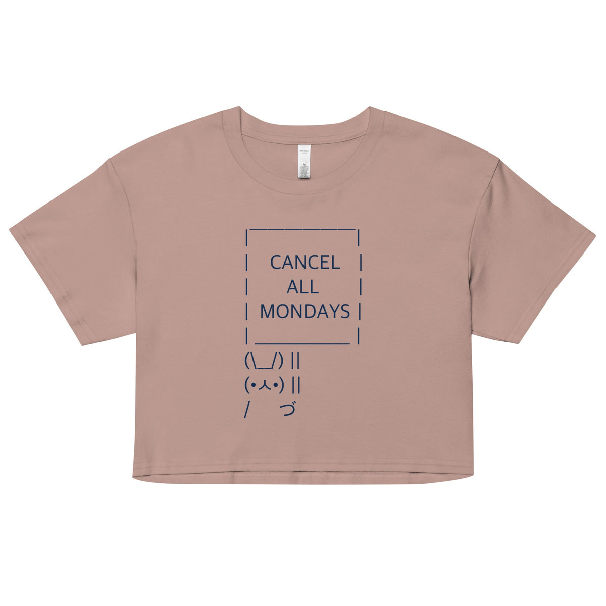 Cancel All Mondays Bunny Women's Crop Tee product image 2
