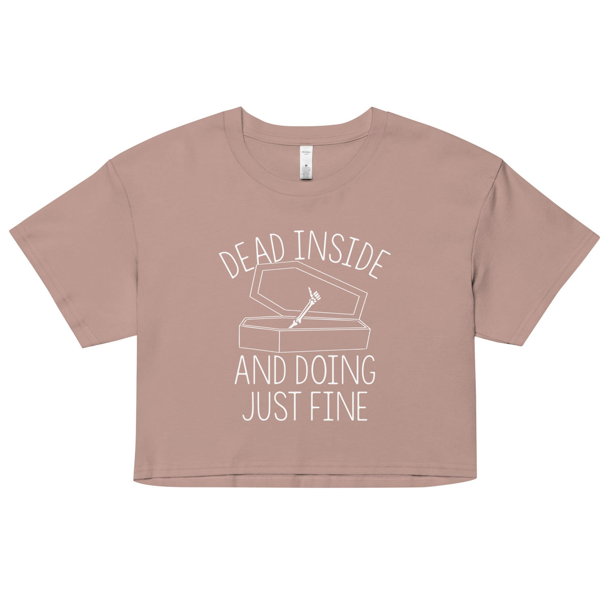 Dead Inside And Doing Fine Women's Crop Tee product image 3