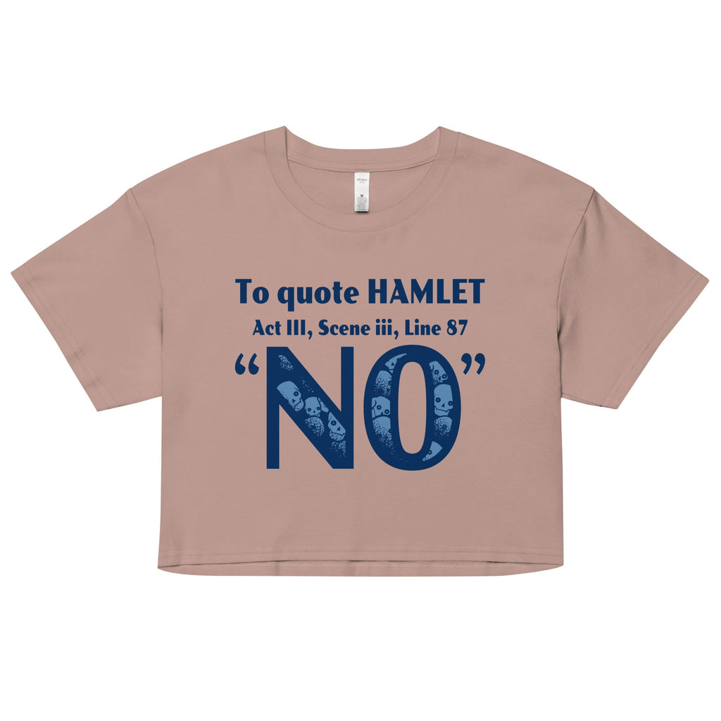 To Quote Hamlet Women's Crop Tee product image 2