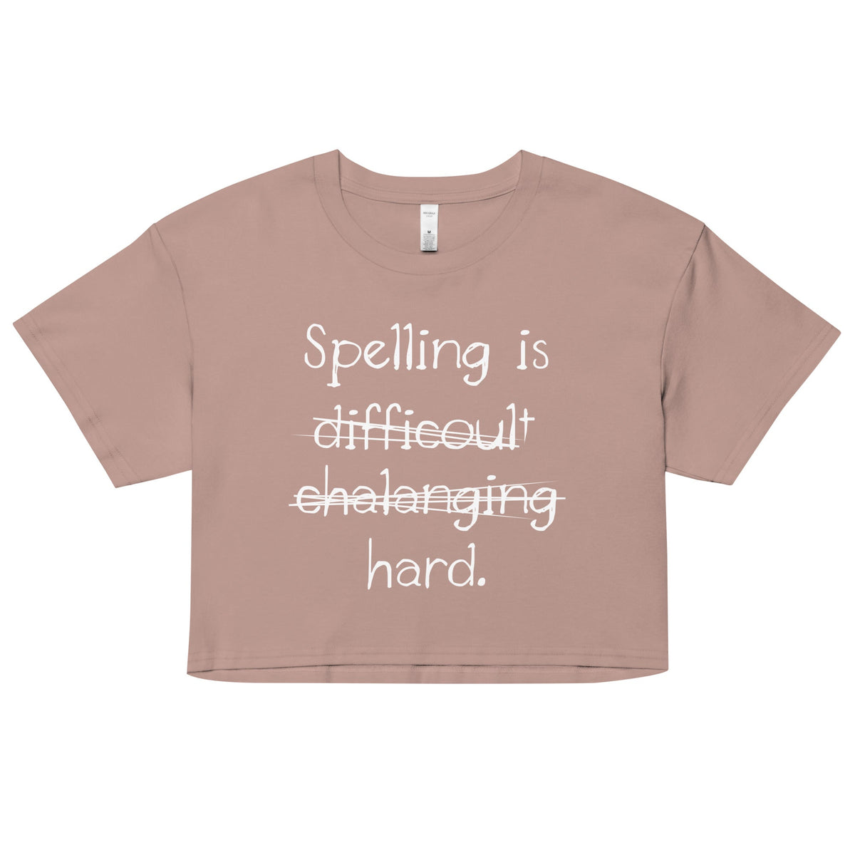 Spelling Is Hard Women's Crop Tee product image 3