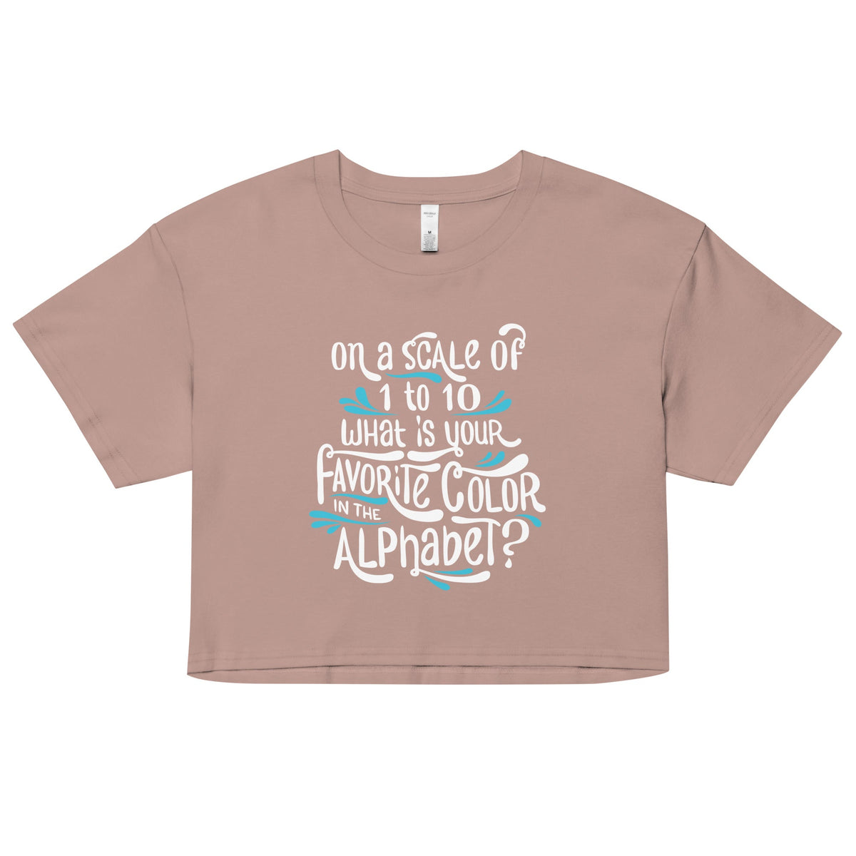 Favorite Color In The Alphabet Women's Crop Tee product image 2