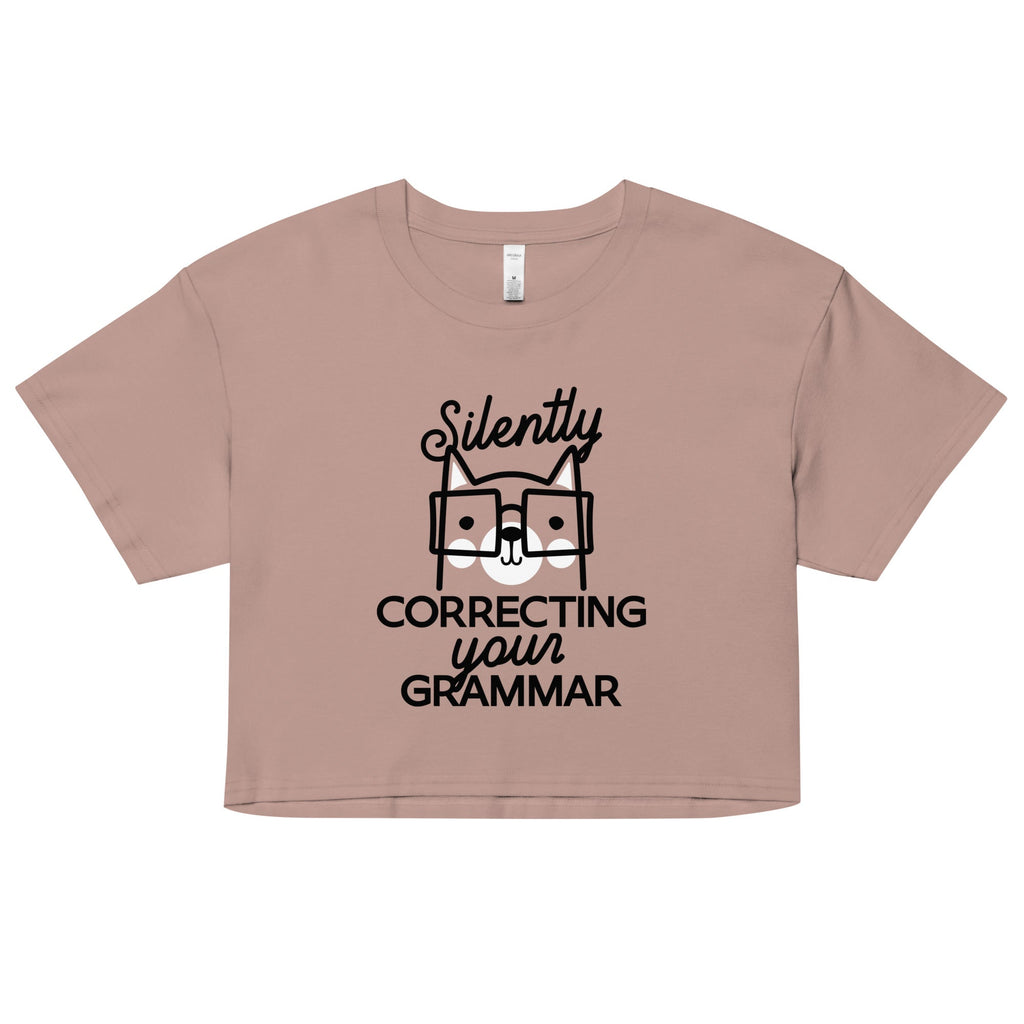 Silently Correcting Your Grammar Women's Crop Tee product image 2