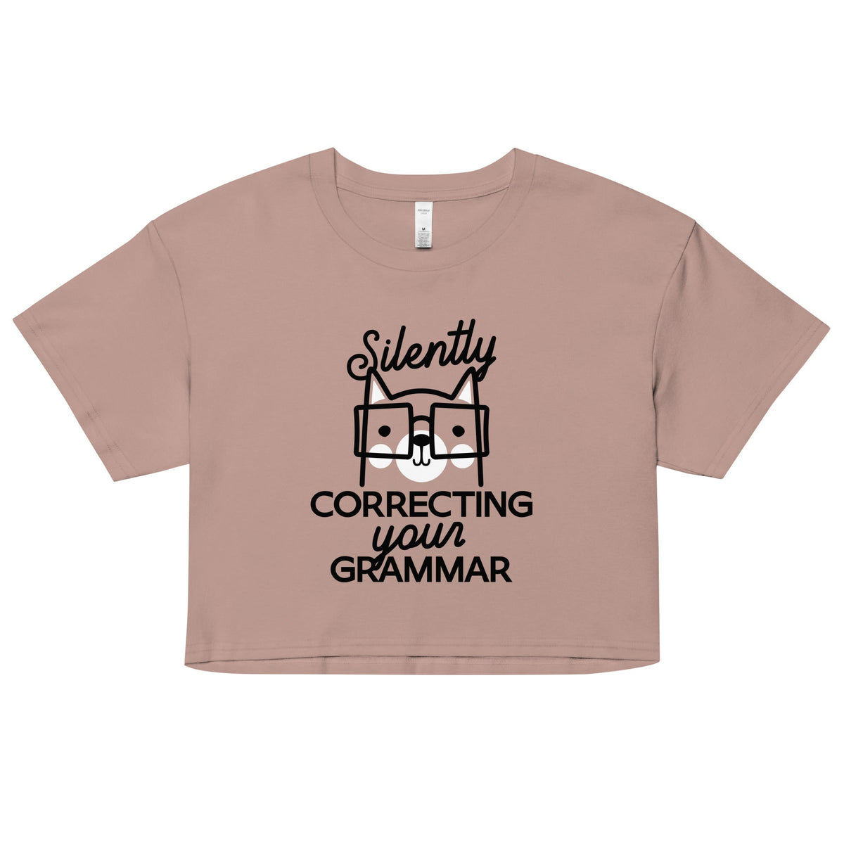 Silently Correcting Your Grammar Women's Crop Tee product image 2