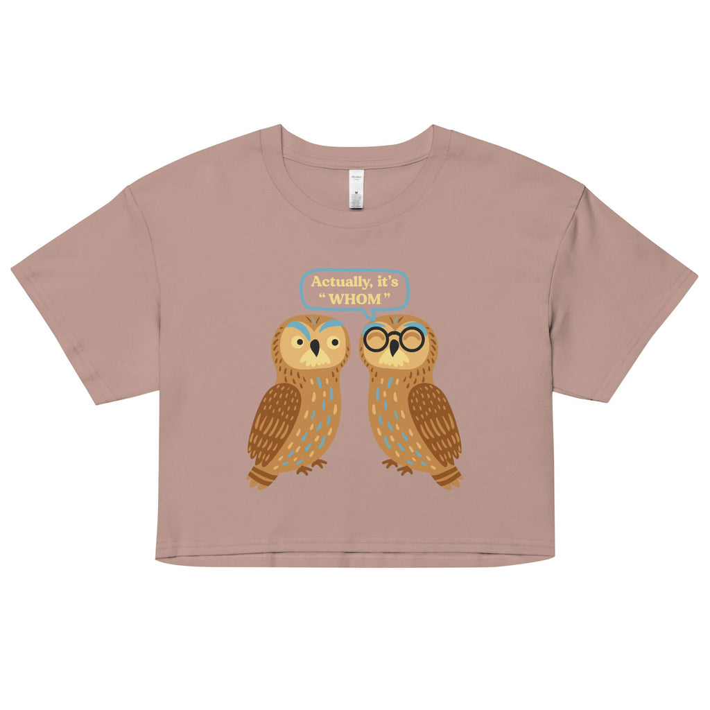 Actually, It's Whom Women's Crop Tee product image 2