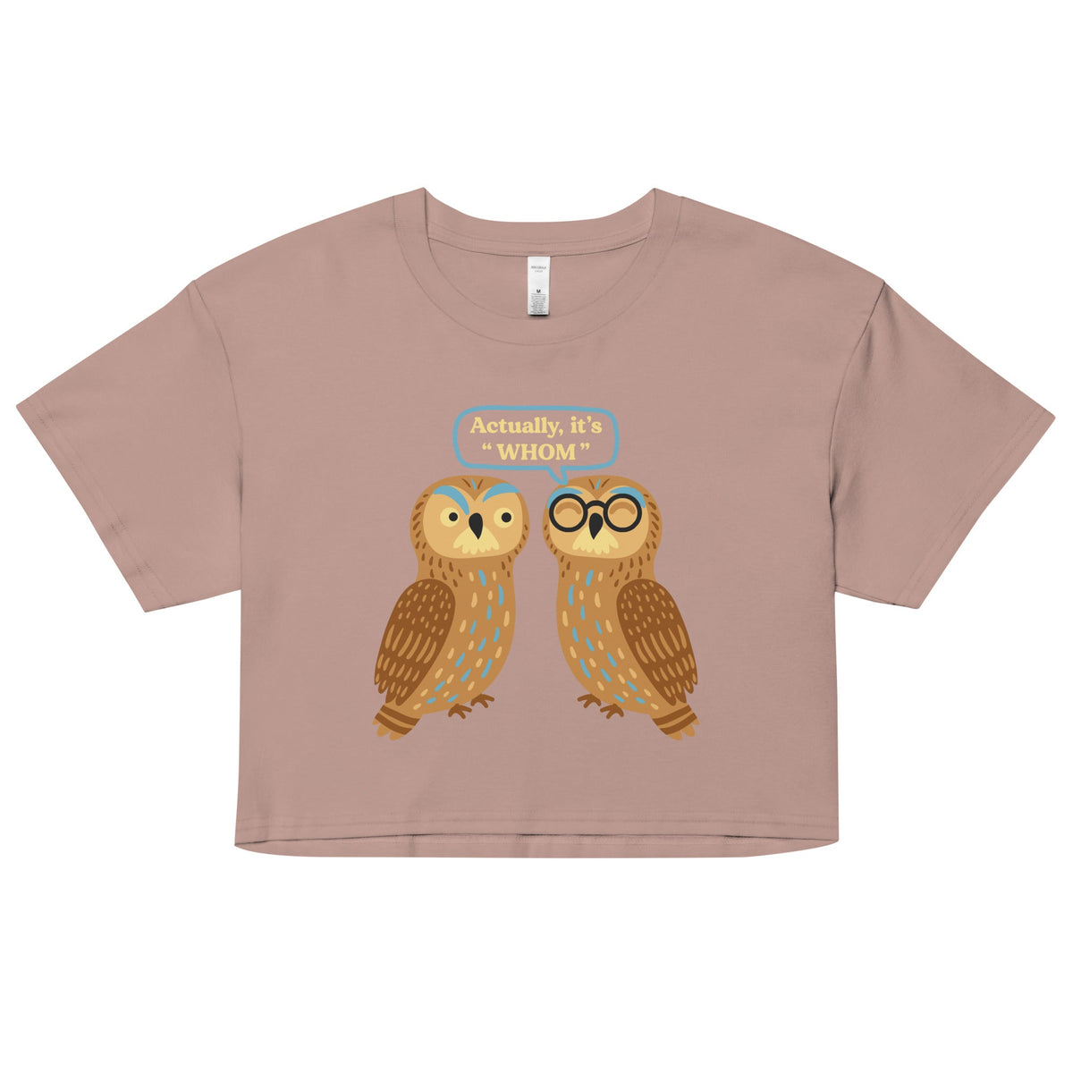 Actually, It's Whom Women's Crop Tee product image 2