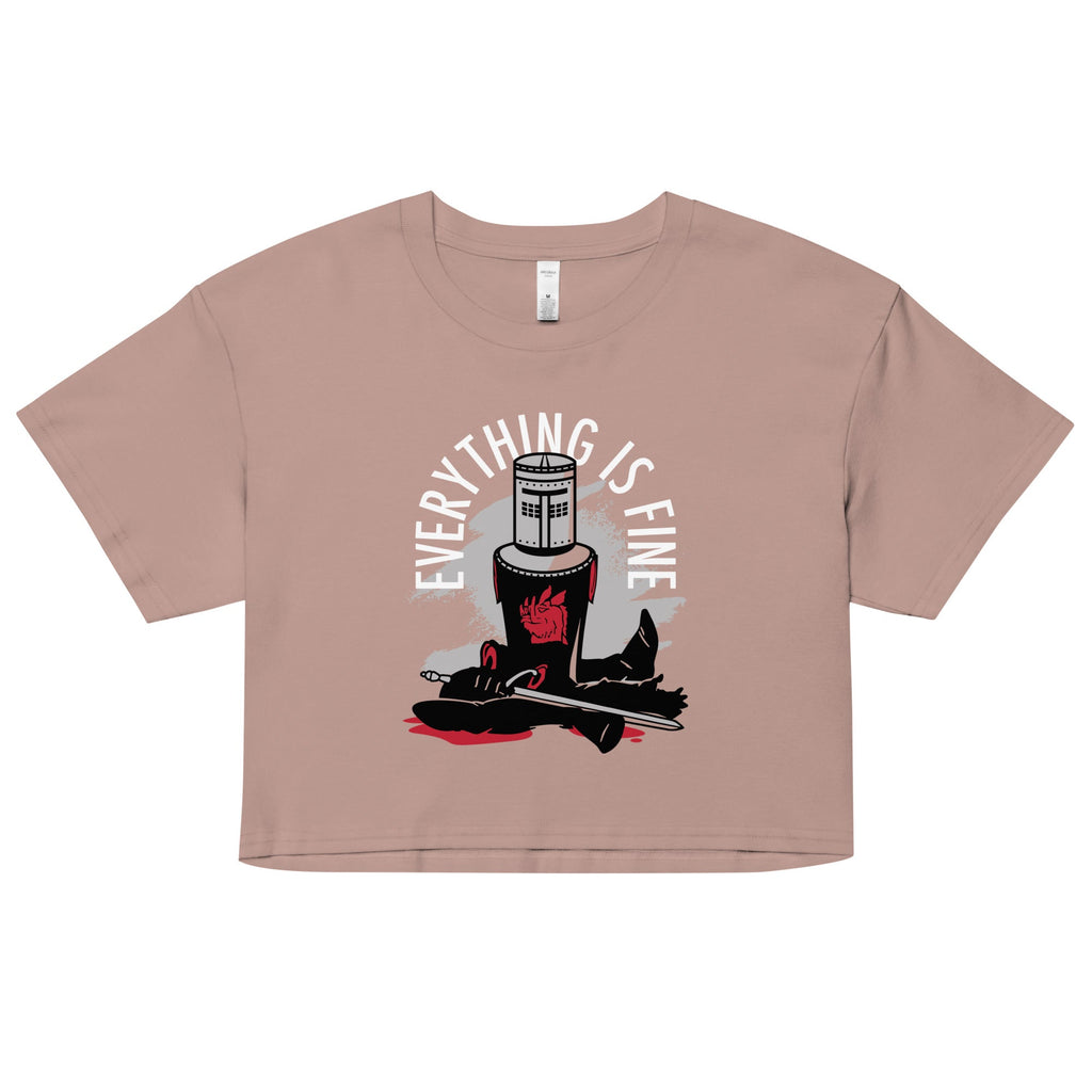 Everything Is Fine Women's Crop Tee product image 2