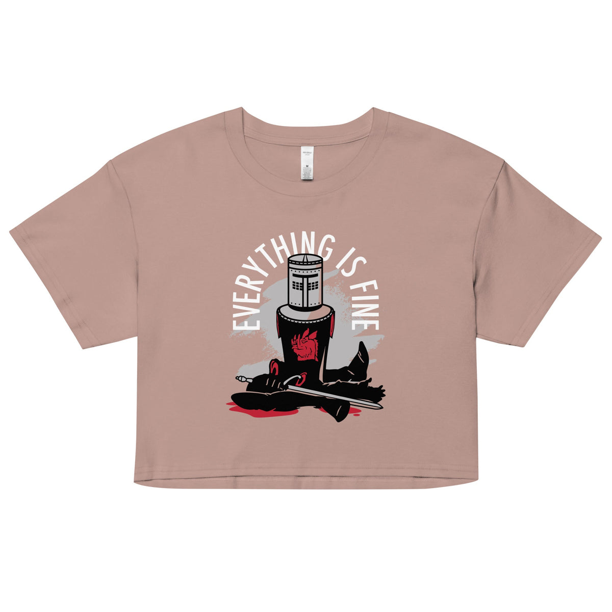 Everything Is Fine Women's Crop Tee product image 2