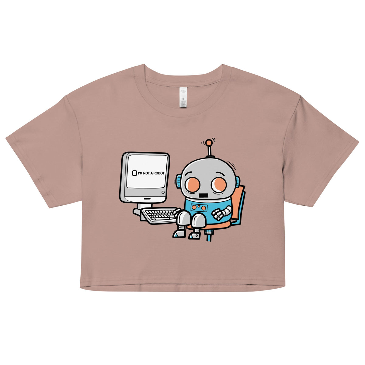 Robot Captcha Women's Crop Tee product image 2