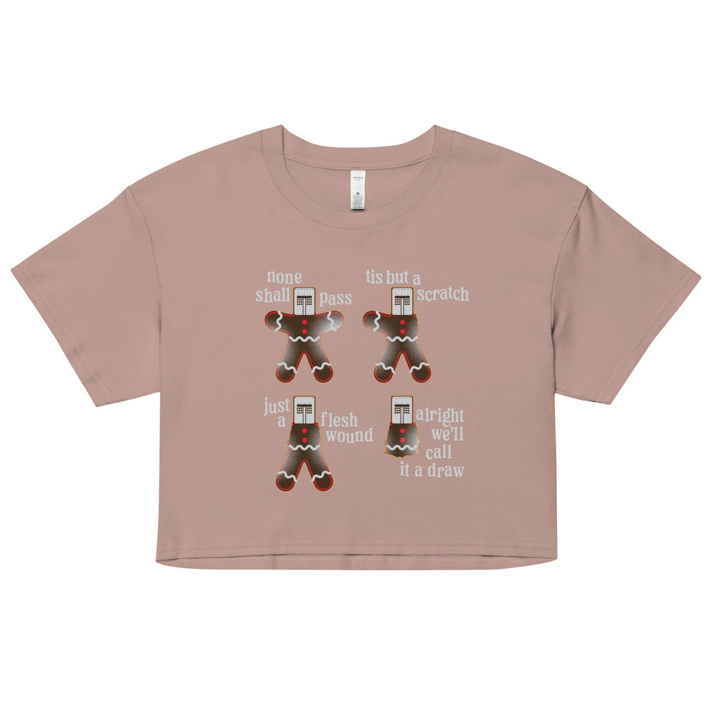 Alright We'll Call It A Draw Gingerbread Women's Crop Tee product image 2