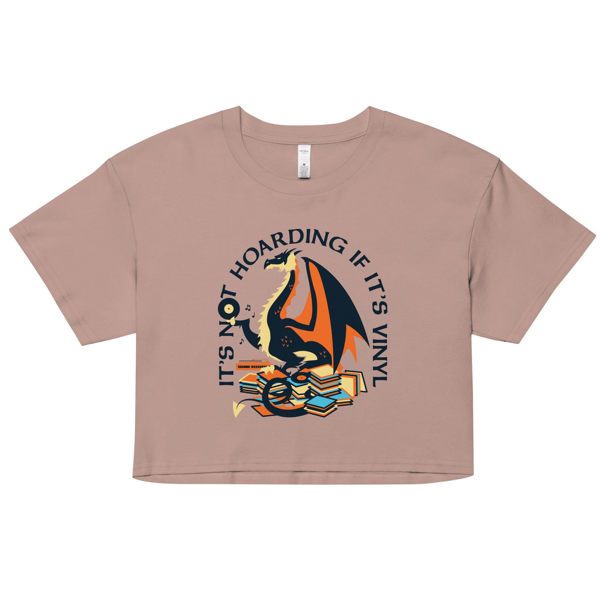 It's Not Hoarding If Vinyl Women's Crop Tee product image 2