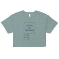 Cancel All Mondays Bunny Women's Crop Tee product image 1