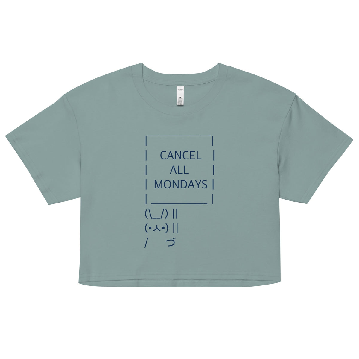 Cancel All Mondays Bunny Women's Crop Tee product image 1