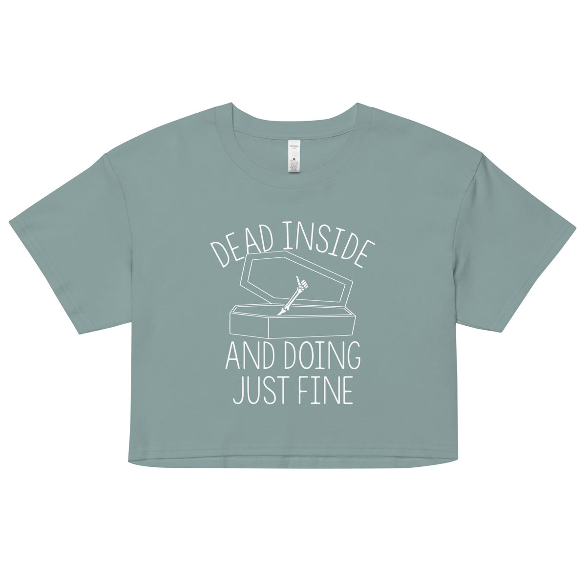 Dead Inside And Doing Fine Women's Crop Tee product image 2