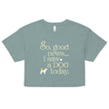 So Good News I Saw A Dog Today Women's Crop Tee product image 1