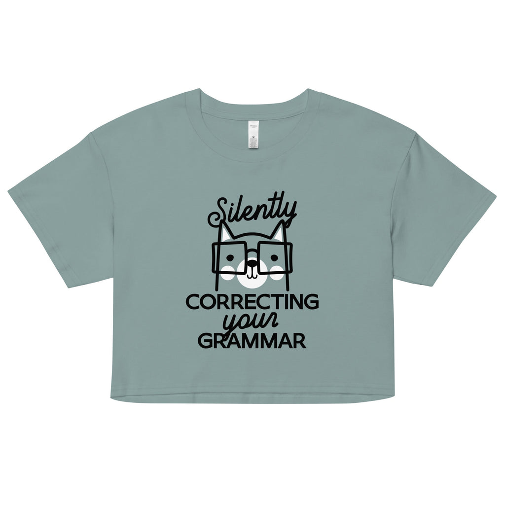 Silently Correcting Your Grammar Women's Crop Tee product image 1