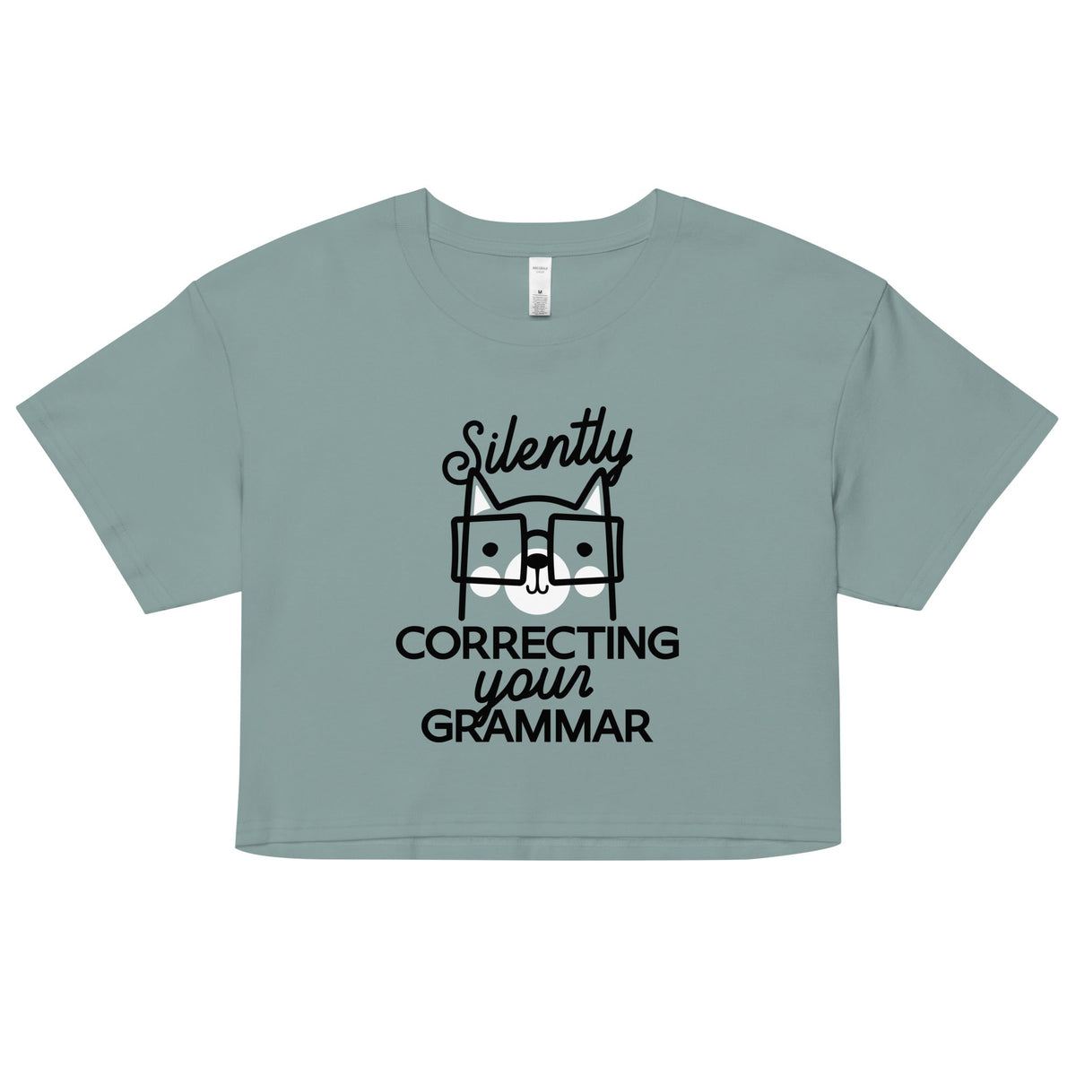 Silently Correcting Your Grammar Women's Crop Tee product image 1