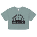 Donde Esta La Biblioteca? Women's Crop Tee product image 1